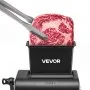 VEVOR 2-in-1 Manual Meat Tenderizer & Beef Jerky Slicer Steak Turkey Pork, Commercial Meat Tenderizer Machine, with Clamp, 15 cm Feed Port, 2 Sets of Stainless Steel Blades, Aluminum Construction