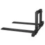 VEVOR 3 Point Hitch Pallet Forks 4000 lbs 50 in Tractor Fork Attachment, Great for Category 1 Tractors, 29-46 in Adjustable Width, Heavy-Duty Reinforced Steel Body, Quick-Attach System, Orange Tips