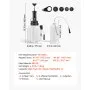 VEVOR Brake Bleeder Kit, 3L Manual Brake Fluid Bleeding Kit with 1L Waste Bottle & 4 Master Cylinder Adapters, One-Person Professional Brake Fluid Pressure Bleeder for Most Vehicles