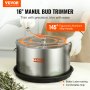 VEVOR Bud Leaf Trimmer, 16 inch Stainless Steel Manual Bud Trimmer Machine, with Clear PET Cover for Visual Cutting, Hand Pruners Included, for Cutting Leaves, Buds, Flowers, Hydroponic Plants