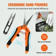 VEVOR Leaf Bowl Trimmer, 24'' Trimmer Bowl, Manual Bud Trimmer with Stainless-Steel Blades for Twisted Spin Cut, Clear Visibility Dome and Hand Pruner Included, for Cutting Leaves, Buds, Flowers