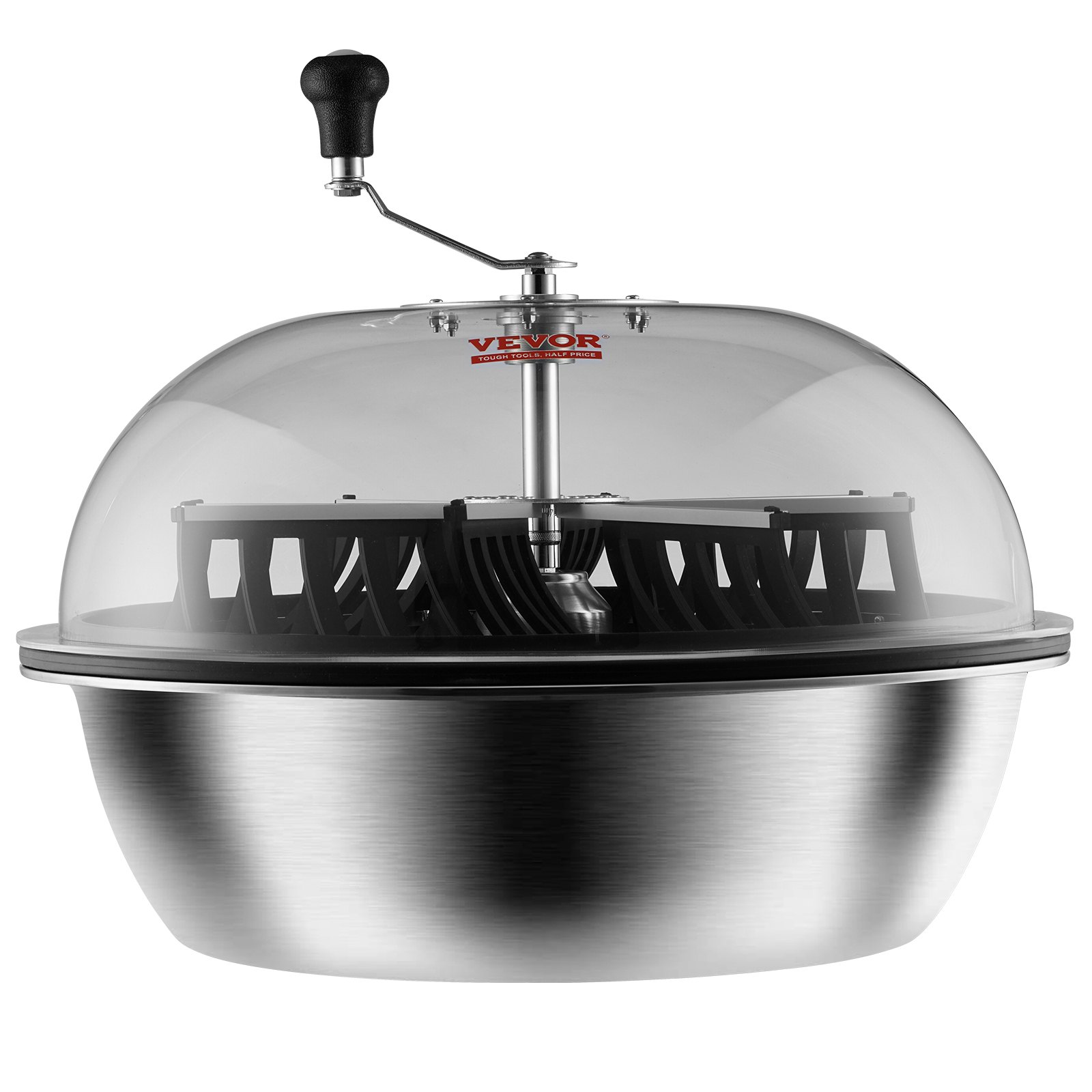 VEVOR Leaf Bowl Trimmer, 731.5 cm Trimmer Bowl, Manual Bud Trimmer with Stainless-Steel Blades for Twisted Spin Cut, Clear Visibility Dome and Hand Pruner Included, for Cutting Leaves, Buds, Flowers