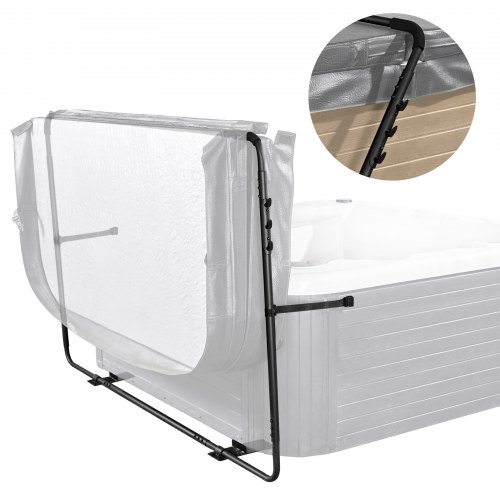 VEVOR Hot Tub Cover Lift, Spa Cover Lift, Height 80cm - 105cm Width 135cm - 235cm Adjustable, Installed at the Bottom on One Side, Suitable for Various Sizes of Rectangular Bathtubs, Hot Tubs, Spa