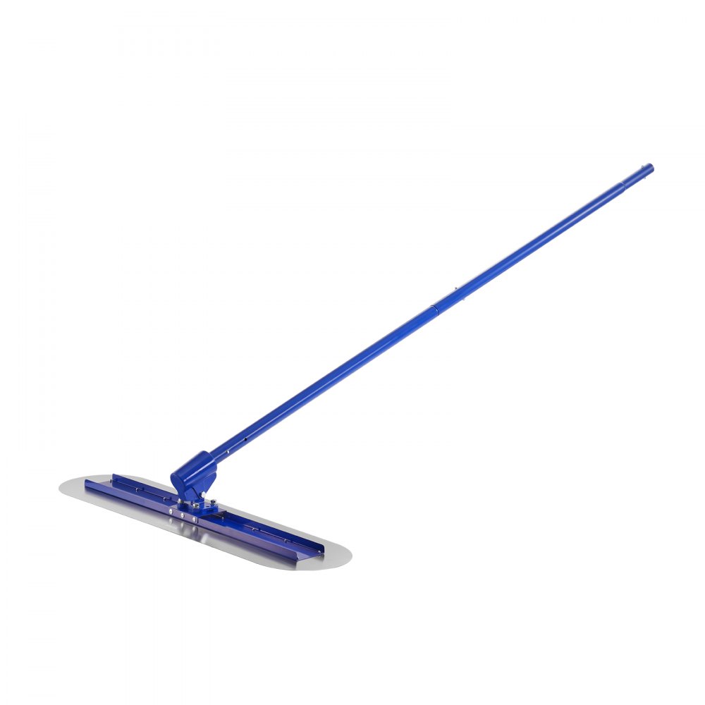 VEVOR Bull Float Magnesium Concrete Float, 47.24 x 7.28 Inch Round End Concrete Float Tool with 4 Aluminum Alloy Replaceable Handles, Cement Finishing Float for Various Industrial Applications