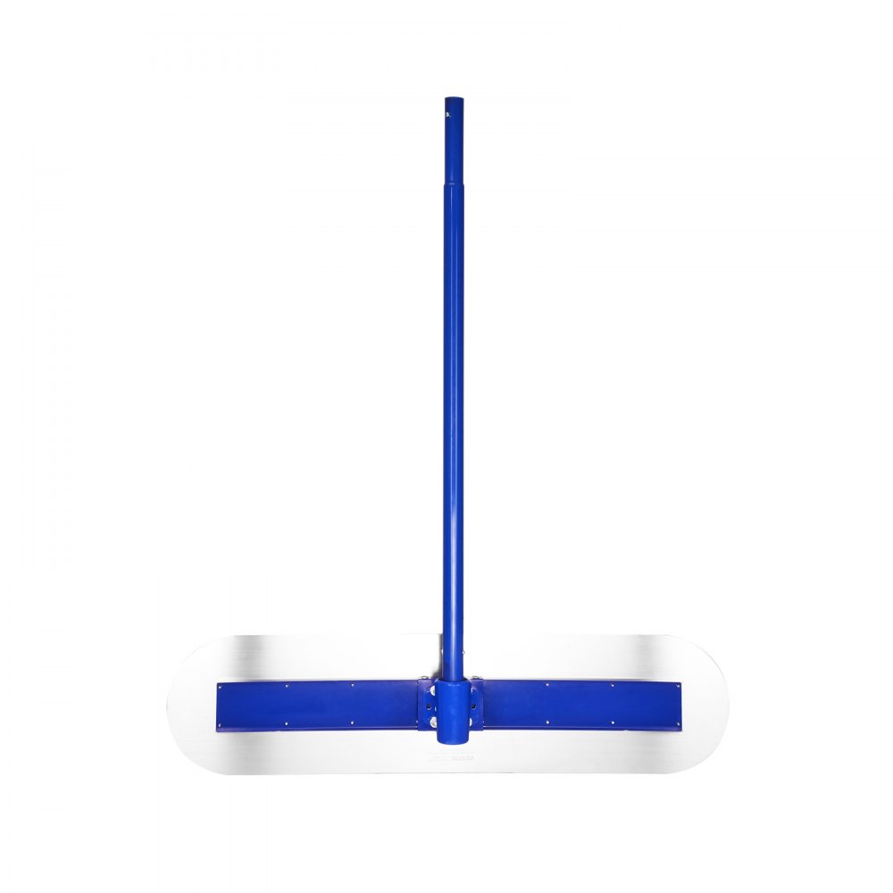 VEVOR Bull Float Magnesium Concrete Float, 47.24 x 11.8 Inch Round End Concrete Float Tool with 4 Aluminum Alloy Replaceable Handles, Cement Finishing Float for Various Industrial Applications