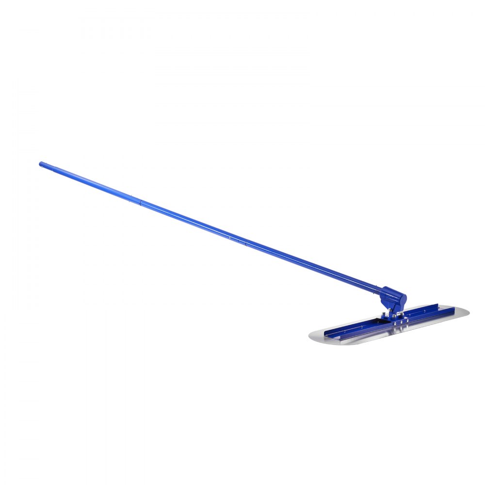 VEVOR Bull Float Magnesium Concrete Float, 47.24 x 11.8 Inch Round End Concrete Float Tool with 4 Aluminum Alloy Replaceable Handles, Cement Finishing Float for Various Industrial Applications