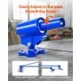VEVOR Bull Float Magnesium Concrete Float, 47.24 x 7.28 Inch Round End Concrete Float Tool with 4 Aluminum Alloy Replaceable Handles, Cement Finishing Float for Various Industrial Applications