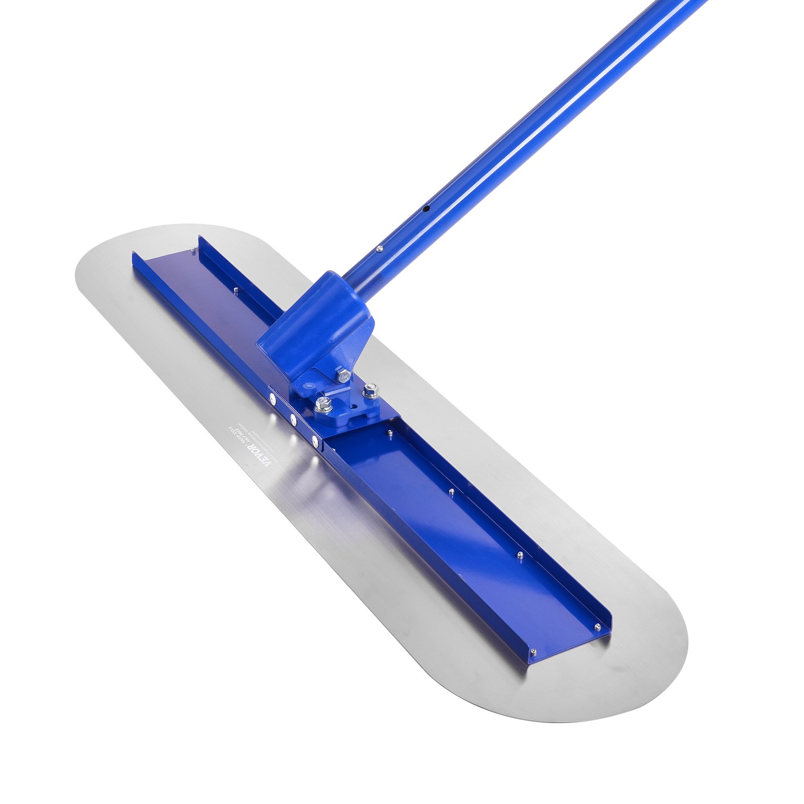 VEVOR Bull Float Magnesium Concrete Float, 47.24 x 7.28 Inch Round End Concrete Float Tool with 4 Aluminum Alloy Replaceable Handles, Cement Finishing Float for Various Industrial Applications