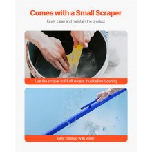 VEVOR Concrete Screed 96 in Concrete Leveling Tool with Detachable Handle Clamp