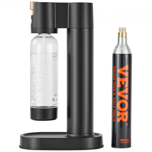 VEVOR Sparkling Water Maker, Soda Maker Machine for Home Carbonating, Seltzer Water Starter Kit with BPA-free 1L PET Bottle, CO2 Cylinder, Compatible