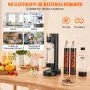 VEVOR Sparkling Water Maker, Soda Maker Machine for Home Carbonating, Seltzer Water Starter Kit with 2 BPA-free 1L PET Bottles, 2 CO2 Cylinders, Compatible with Mainstream Screw-in 60L CO2 Cylinder