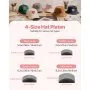 VEVOR Hat Heat Press Machine for Caps Hat Press with 4pcs Platens for HTV Pink