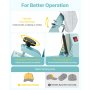 VEVOR Hat Heat Press Machine for Caps Hat Press with 2pcs Platens for HTV Green