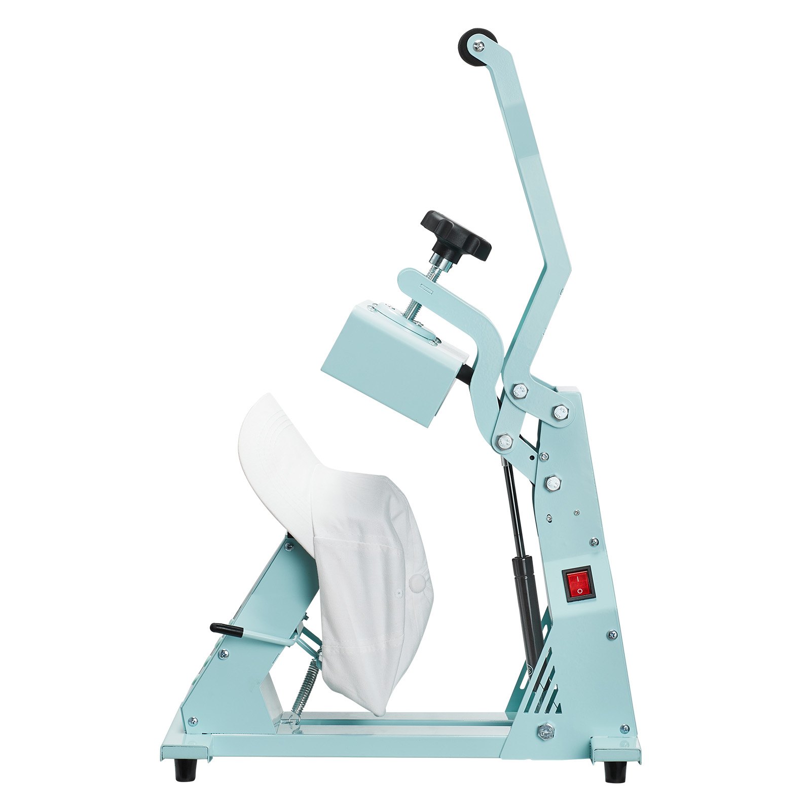 VEVOR Hat Heat Press Machine, with 2pcs Interchangeable Platens, Precise Temperature and Time Control, Hat Press for HTV Iron On and Sublimation Projects, for Caps, Headbands, Cuffs, Face Masks, Green