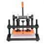 VEVOR Leather Cutting Machine, 25.9 x 15 cm Embossing Plate Manual Die Cutter, 1.2 cm Pressure Stroke Leather Embossing Machine, Dual Guide Shafts Die Cut Machine for Various of Materials