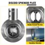 VEVOR Sanitary Butterfly Valve 2 Pack Stainless Butterfly Valve 1.5" Tube Outer Diameter Triclamp Butterfly Valve 304 Stainless Steel Sample Valve Tri Clamp with Pull Handle for Controlling the Fluid