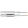 VEVOR drawer slides in stainless steel with yellow latches for mounting drawers.