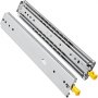 VEVOR Drawer Slides with Lock, 1 Pair 32 inch, Heavy-Duty Industrial Steel up to 500 lbs Capacity, 3-Fold Full Extension, Ball Bearing Lock-in & Lock-Out, Side Mount