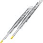 VEVOR Drawer Slides with Lock, 1 Pair 34 inch, Heavy-Duty Industrial Steel up to 500 lbs Capacity, 3-Fold Full Extension, Ball Bearing Lock-in & Lock-Out, Side Mount