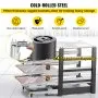 VEVOR Drawer Slides with Lock, 1 Pair 56 inch, Heavy-Duty Industrial Steel up to 500 lbs Capacity, 3-Fold Full Extension, Ball Bearing Lock-in & Lock-Out, Side Mount