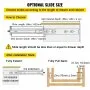 VEVOR Drawer Slides with Lock, 1 Pair 56 inch, Heavy-Duty Industrial Steel up to 500 lbs Capacity, 3-Fold Full Extension, Ball Bearing Lock-in & Lock-Out, Side Mount