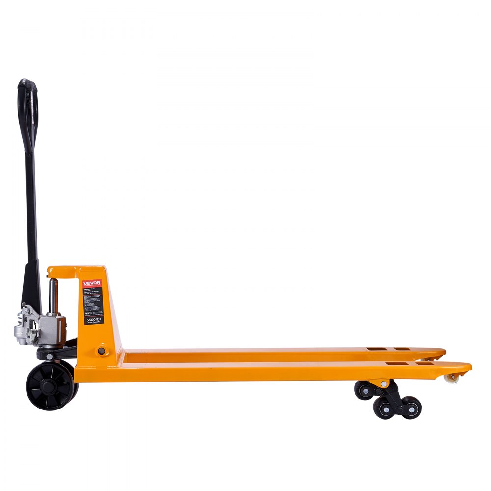 VEVOR Pallet Jack, 2.5T Load Capacity, Manual Pallet Truck with 122L x 68.6W cm Forks for Material Handling, 85-180 mm Fork Lift Height Range, Suitable for Warehouse, Supermarket, Manufacturing