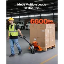 Manua Pallet Jack 6600 lbs Pallet Jack Truck with 48L x 27W Inch Forks