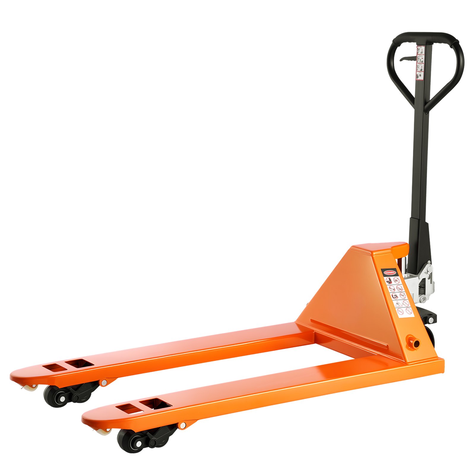 VEVOR Pallet Jack, 3T Load Capacity, Manual Pallet Truck with 122L x 68.6W cm Forks for Material Handling, 85-180 mm Fork Lift Height Range, Suitable for Warehouse, Supermarket, Manufacturing