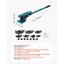 VEVOR Pipe Tube Bender, 3/8" to 1" Manual Pipe Tube Bender, with 7 Dies, Heavy Duty Tube Bender Tubing of Steel Metal Copper, for Repair Shops, Blue