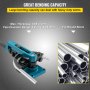 VEVOR Pipe Bender 3/8 to 1 Inch Pipe Tubing Bender Tube Bender 10 to 25mm Bending Formers Pipe Bender Set 7 Round Dies Size for Copper Brass Aluminum Stainless Steel Pipe