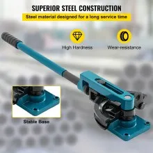 VEVOR Pipe Bender 3/8 to 1 Inch Pipe Tubing Bender Tube Bender 10 to 25mm Bending Formers Pipe Bender Set 7 Round Dies Size for Copper Brass Aluminum Stainless Steel Pipe