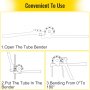 1/2" 3/4" Tube Bender Plumbing Tools Copper Aluminium Pipe Refrigeration 2 PC