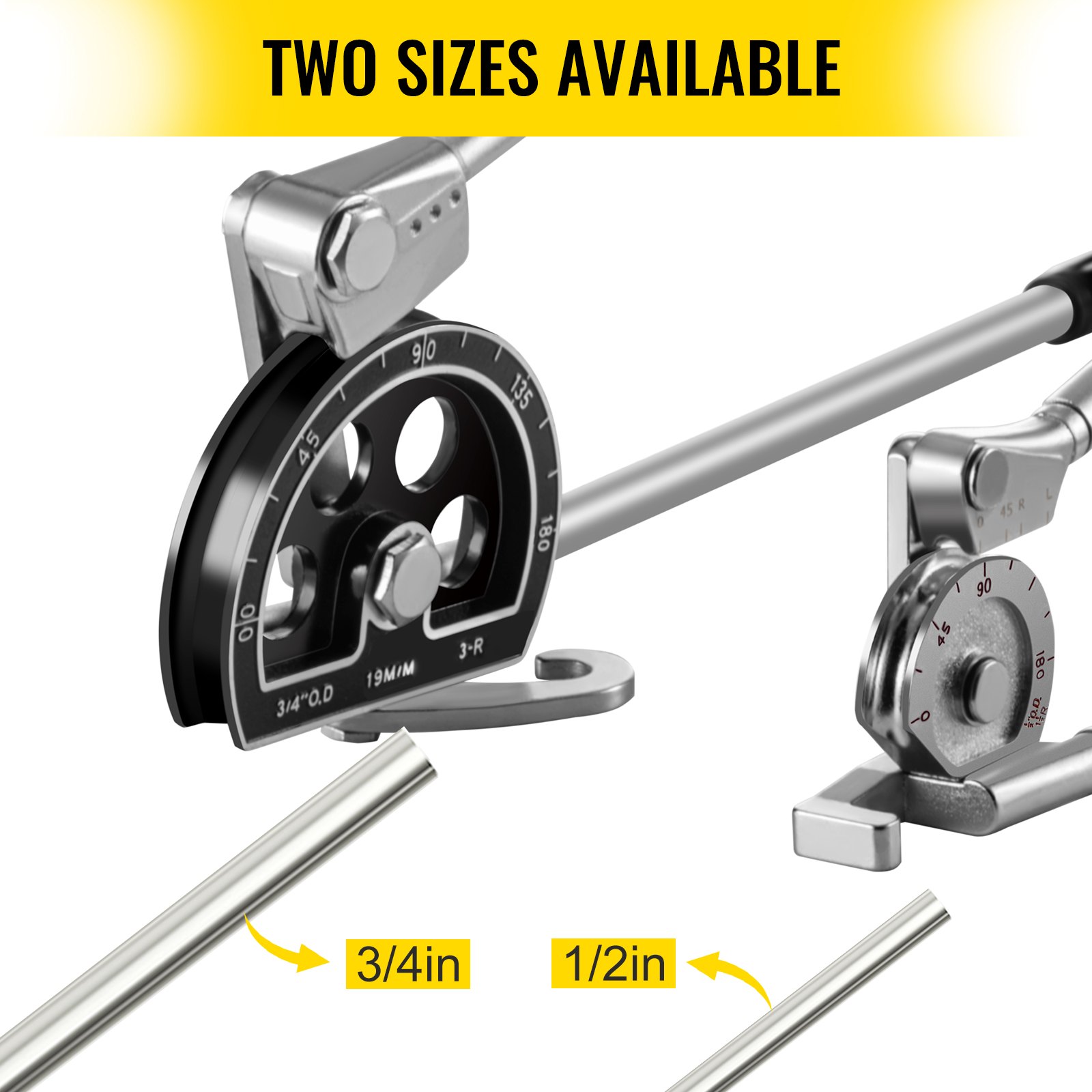 1/2" 3/4" Tube Bender Plumbing Tools Copper Aluminium Pipe Refrigeration 2 PC