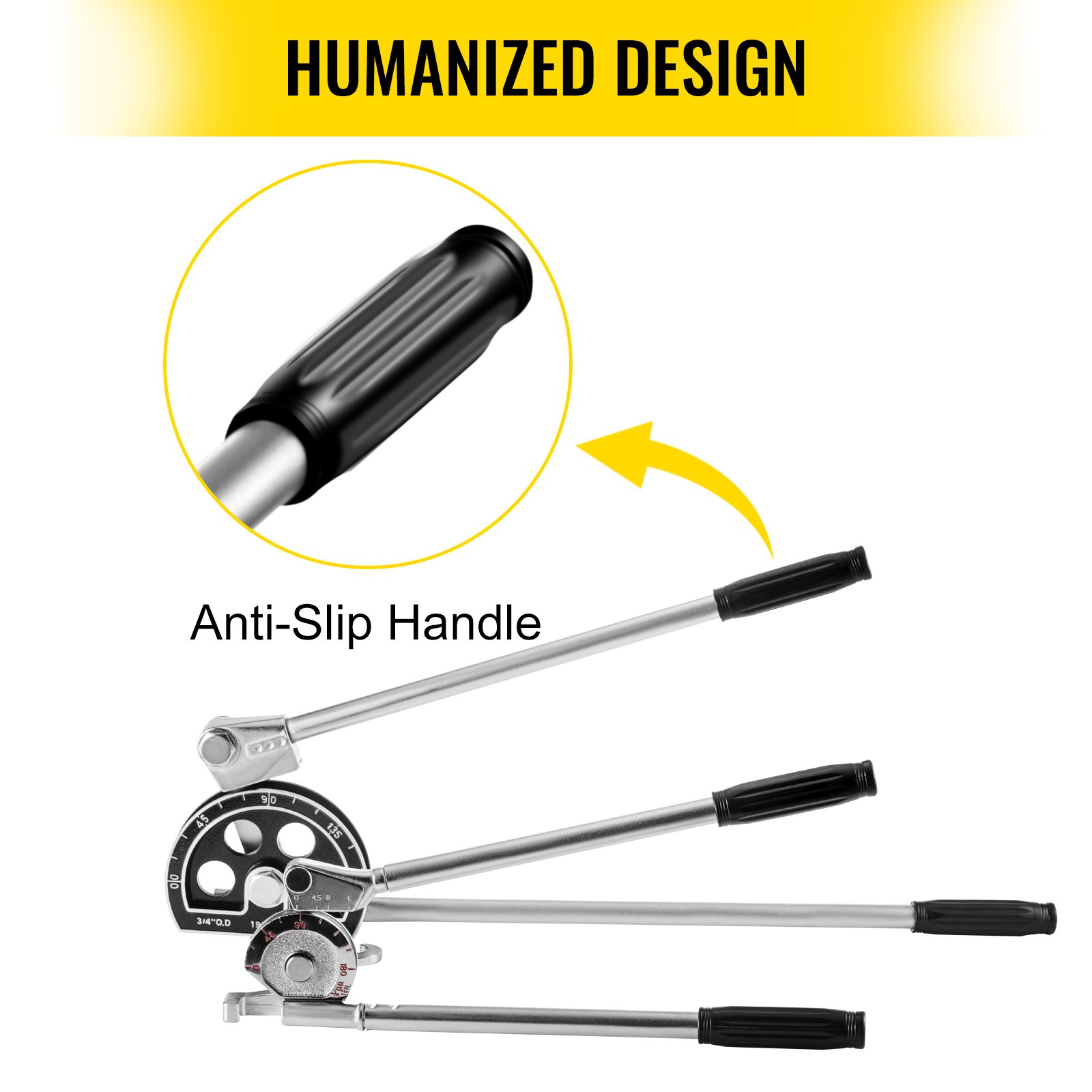 1/2" 3/4" Tube Bender Plumbing Tools Copper Aluminium Pipe Refrigeration 2 PC