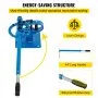 VEVOR metal bender with energy-saving lever design and 44&quot; long handle with slip-proof grip.