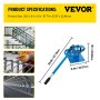 VEVOR YP-9 Manual Bench Top Compact Bender Pipe Bending Machine 7 Dies 1-3inch Metal Fabrication Tube Rod Pipe Bender 44ft Mount Powdercoat Telescoping Handle Maximum 5/8 Thick 1-15/16inch Width