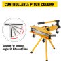 VEVOR Manual Hydraulic Pipe Tube Bender Machine 10 Ton Manual Hydraulic Tube Bending Machine 6.4–25.4 mm Diameter 6 Dies for Heating and Piping Construction