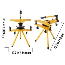 VEVOR Manual Hydraulic Pipe Tube Bender Machine 10 Ton Manual Hydraulic Tube Bending Machine 1/4"-1" Diameter 6 Dies for Heating and Piping Construction