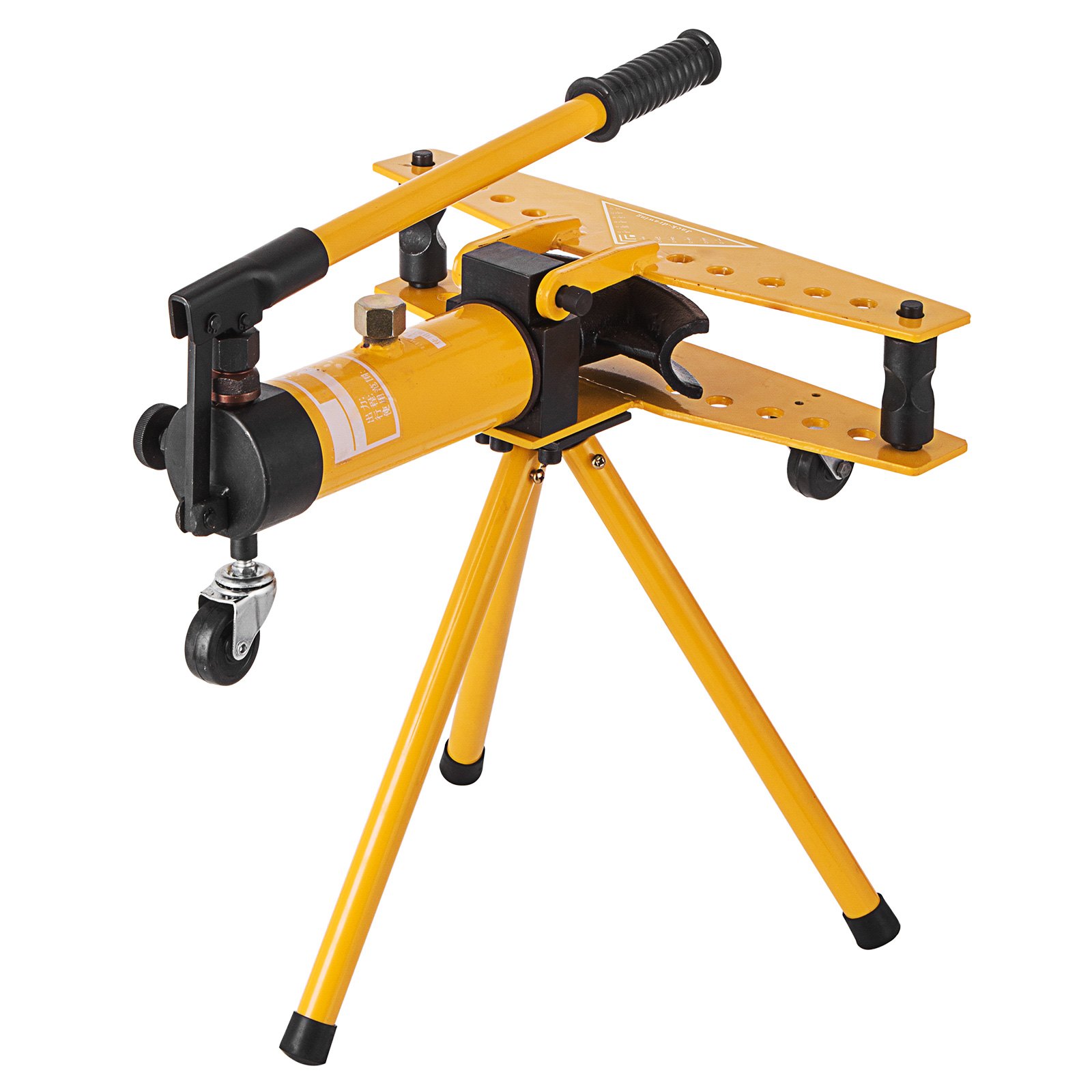 VEVOR Manual Hydraulic Pipe Tube Bender Machine 10 Ton Manual Hydraulic Tube Bending Machine 6.4–25.4 mm Diameter 6 Dies for Heating and Piping Construction