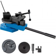 VEVOR SBG-40 Metal Scroll Bender High-Hardened Steel Scroll Bender Combination of Scroll Radius and Angle Bending Universal Metal Rod Bender for Steel Brass Cooper Aluminum