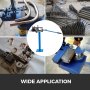 VEVOR tube bender with varied bend examples and equipment for wide application