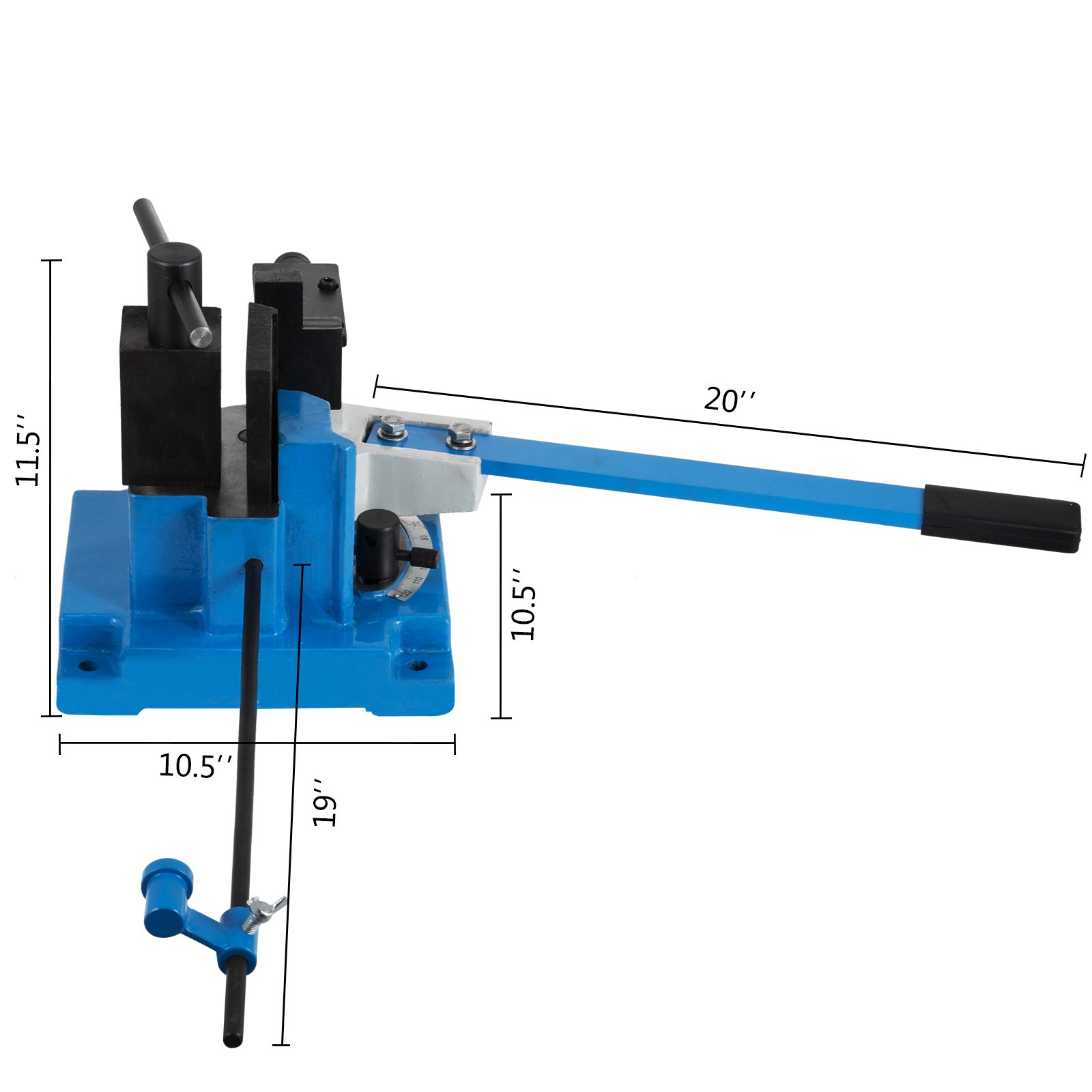 VEVOR UB-100A Universal Metal Pipe Bender Hot and Cold Metal Bar 120 Degree