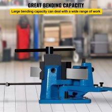 VEVOR Metal Bender UB-100,Universal Metal Rebar Bender High-hardened Steel Material ,Heavy-Duty Metal Rod Bender Hot and Cold With Detachable Bending Lever Strip Steel, Flat Steel, Round Steel