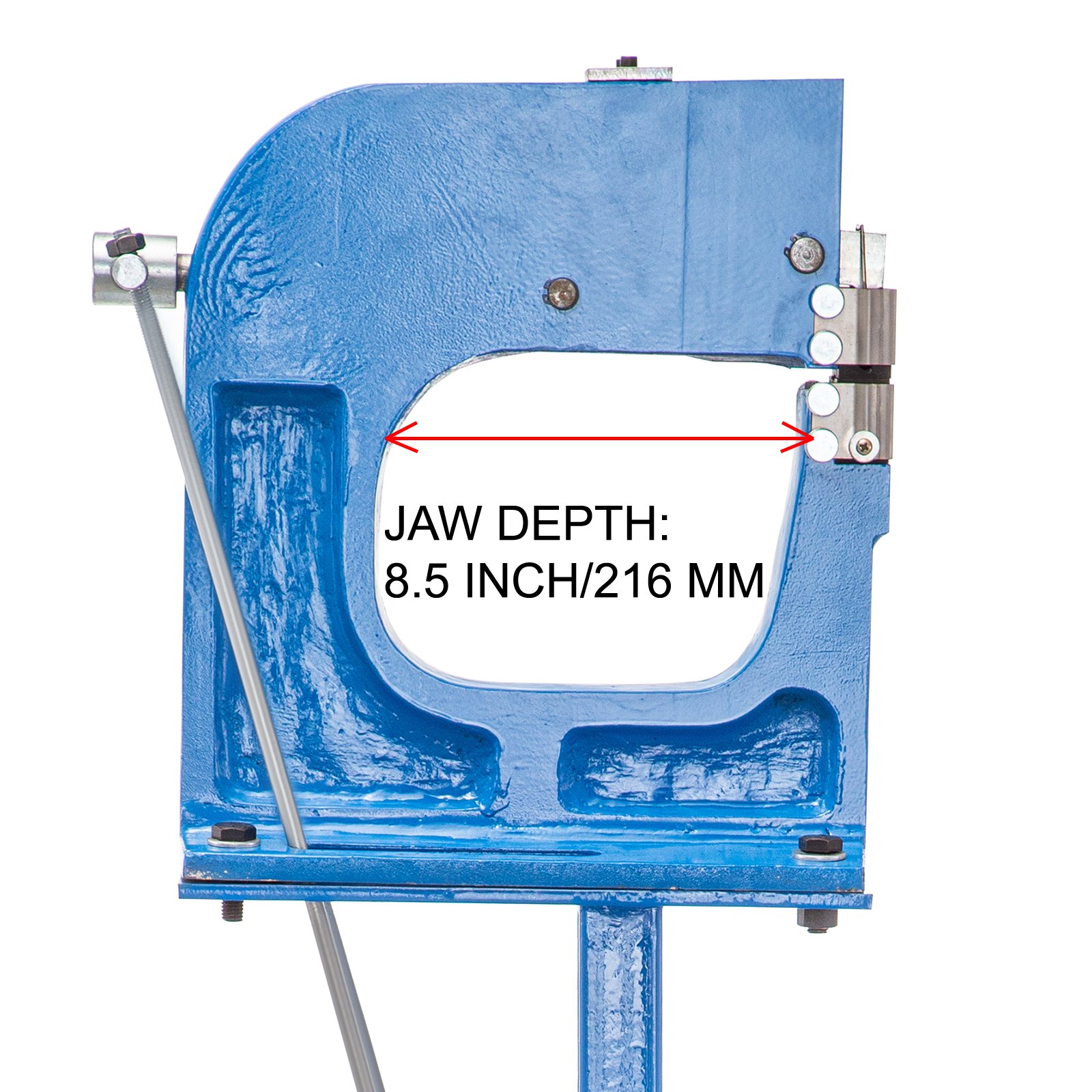 VEVOR Metal Stretcher Shrinker SS-16F Metal Shrinker Stretcher Stand Manual Shrinker and Stretcher with Foot Pedal Sheet Metal Shrinker Stretcher Tool 8.5" Throat Depth 16 Gauge Mild Steel Capacity