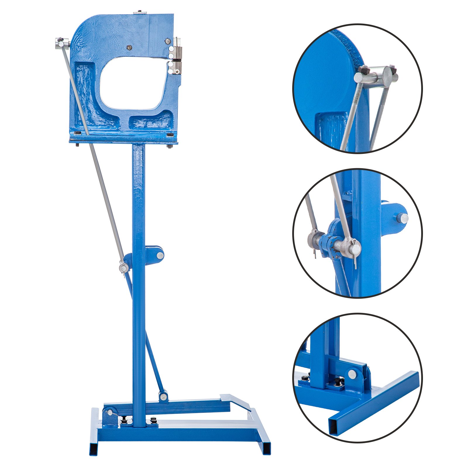 VEVOR Metal Stretcher Shrinker SS-16F Metal Shrinker Stretcher Stand Manual Shrinker and Stretcher with Foot Pedal Sheet Metal Shrinker Stretcher Tool 8.5" Throat Depth 16 Gauge Mild Steel Capacity