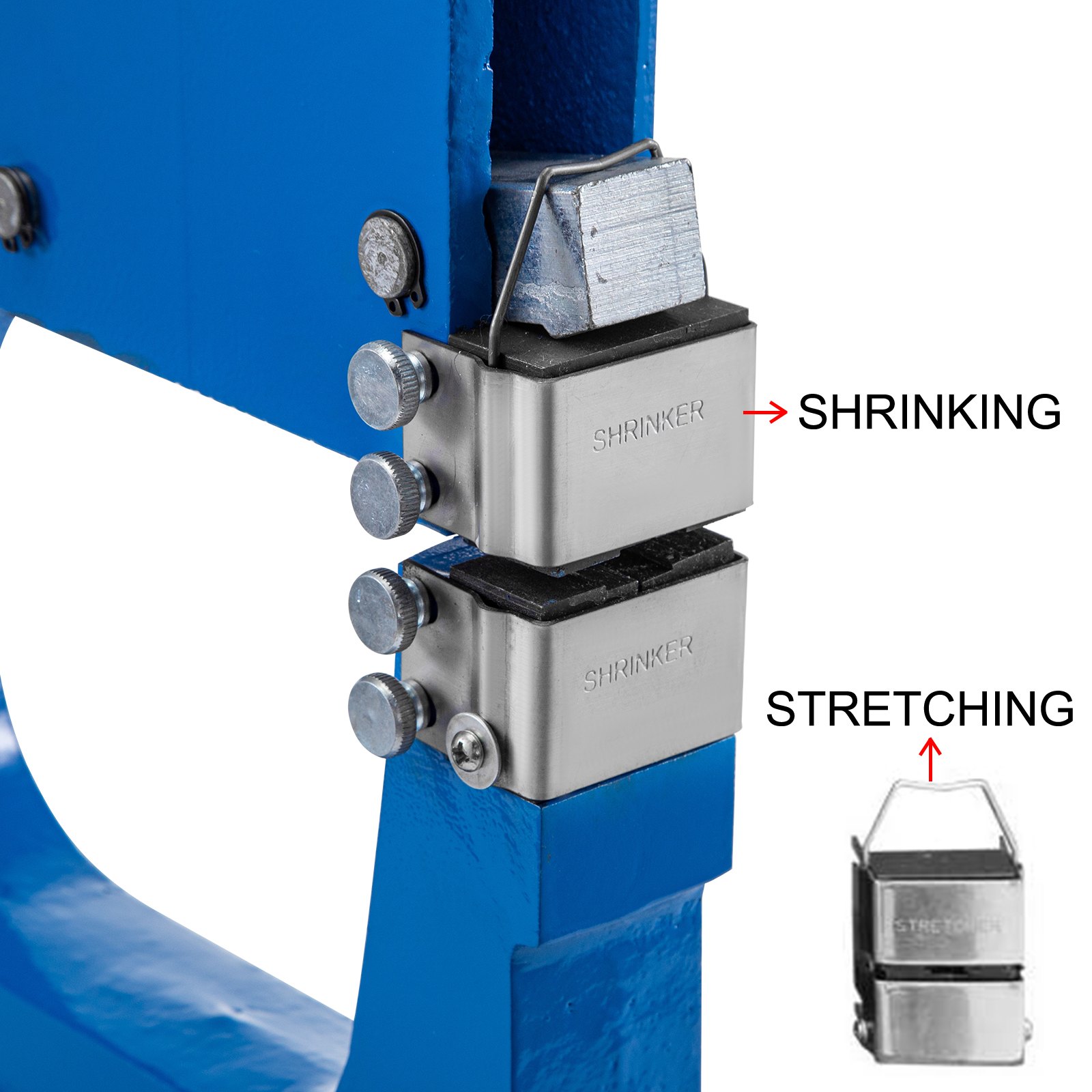 VEVOR Metal Stretcher Shrinker SS-16F, Metal Shrinker Stretcher Stand, Manual Shrinker and Stretcher with Foot Pedal Sheet,Metal Shrinker Stretcher Tool 8.5" Throat Depth 16 Gauge Mild Steel Capacity
