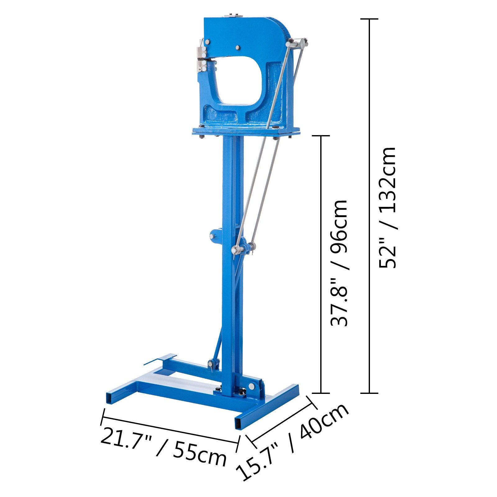 VEVOR Metal Stretcher Shrinker SS-16F, Metal Shrinker Stretcher Stand, Manual Shrinker and Stretcher with Foot Pedal Sheet,Metal Shrinker Stretcher Tool 8.5" Throat Depth 16 Gauge Mild Steel Capacity