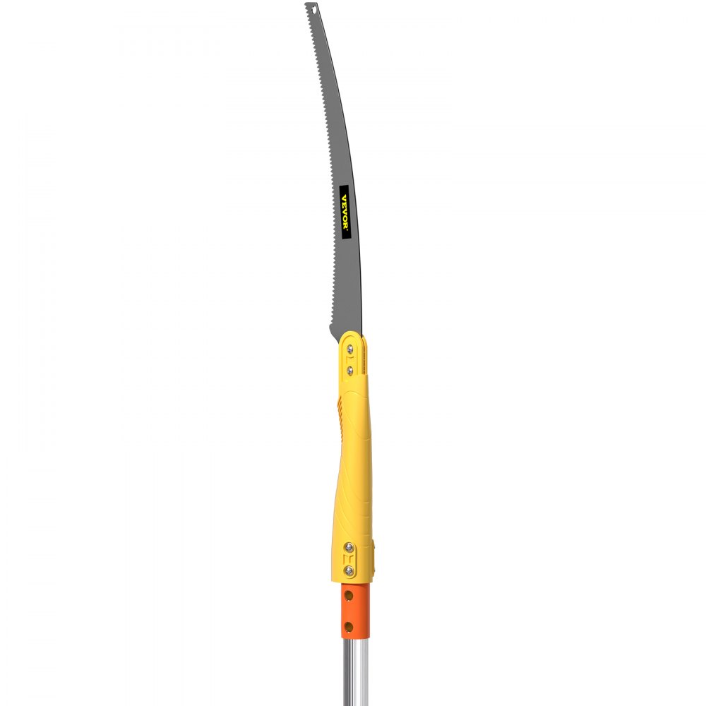 VEVOR Tree Pruner, 10 ft Extendable Pole Saw, Sharp 65Mn Steel Blade for High Branches Trimming, Manual Branch Trimmer with Telescoping Lightweight Aluminum Handle, for Pruning Palms and Shrubs