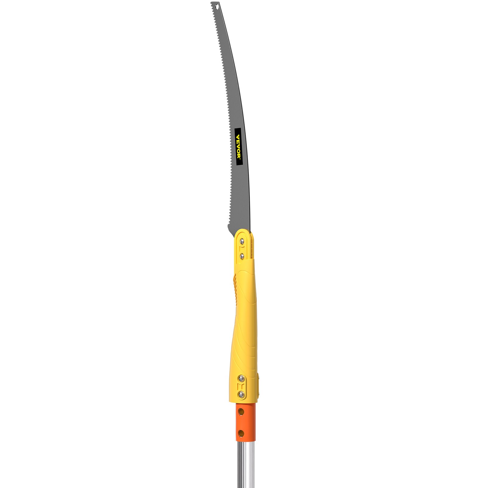 VEVOR Tree Pruner, 10 ft Extendable Pole Saw, Sharp 65Mn Steel Blade for High Branches Trimming, Manual Branch Trimmer with Telescoping Lightweight Aluminum Handle, for Pruning Palms and Shrubs