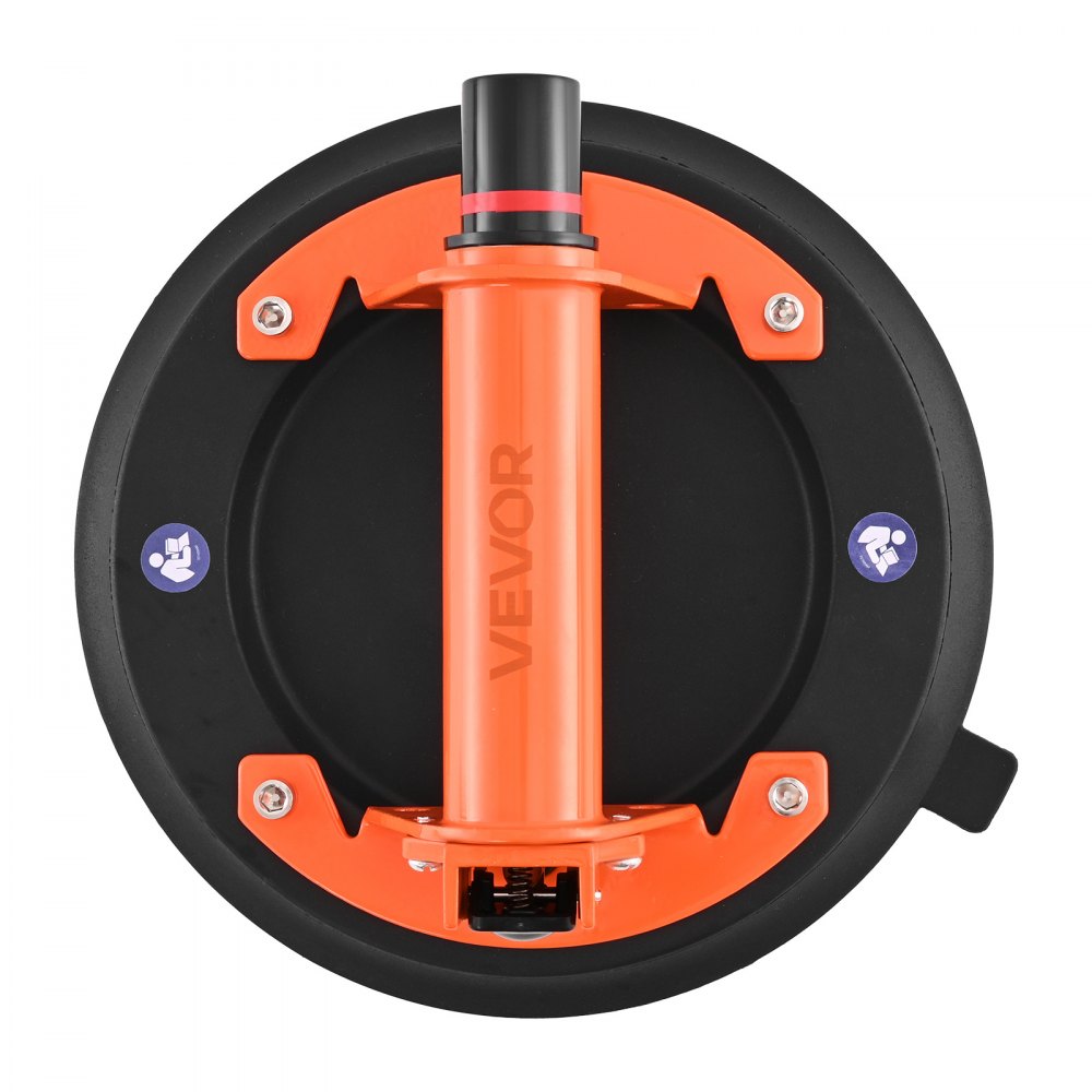 VEVOR Vacuum Suction Cup, 203 mm Vacuum Glass Lifter with Metal Handle, 195 kg Max Lifting Capacity Tile Suction Cup Tool with Carrying Case for Lifting Large Tile, Granite, Drywall, Windows (2-Pack)